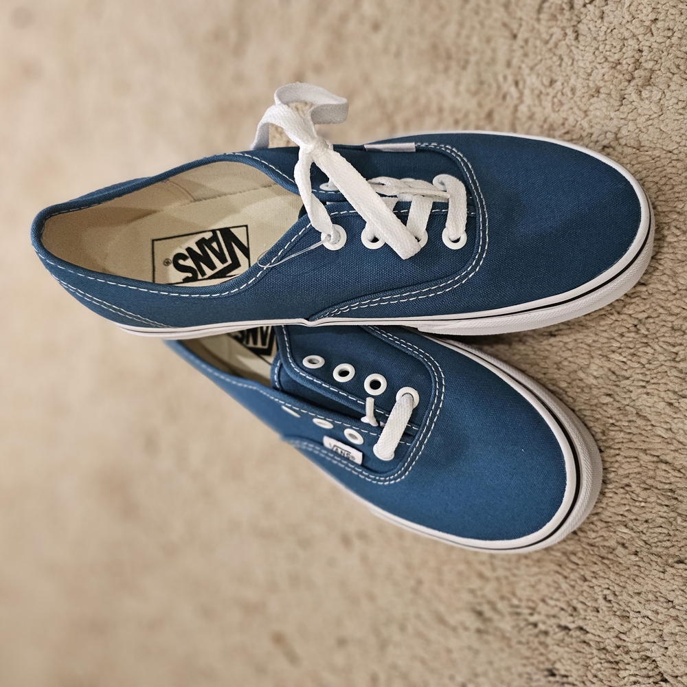 Vans Men's Blue Canvas Sneakers